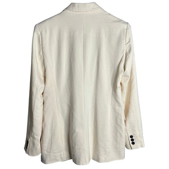 House of Harlow 1960 Open Front Blazer White Swan Size M - Picture 2 of 4